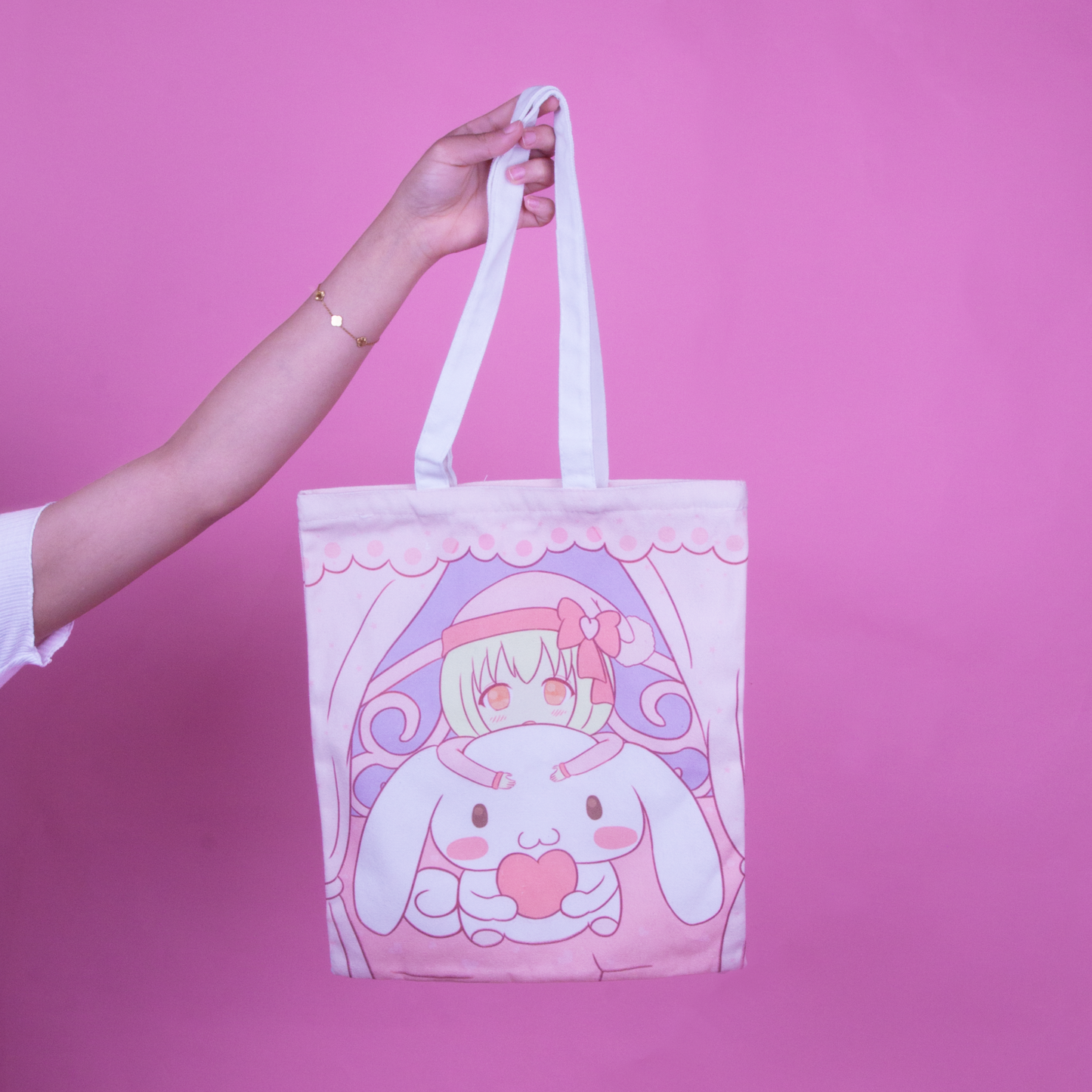 Sanrio Tote Bag Cinnamoroll with Zipper