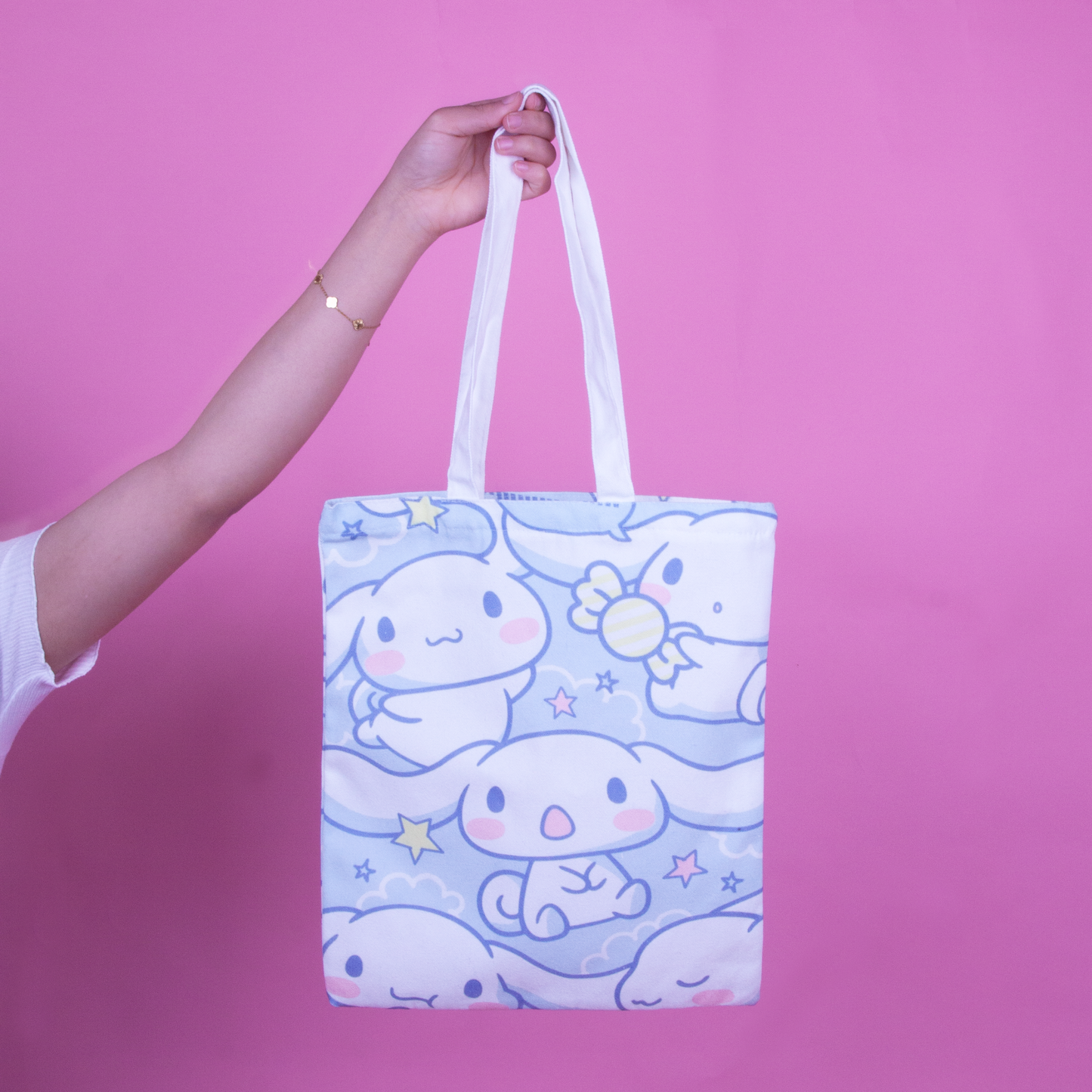 Sanrio Tote Bag Cinnamoroll with Zipper
