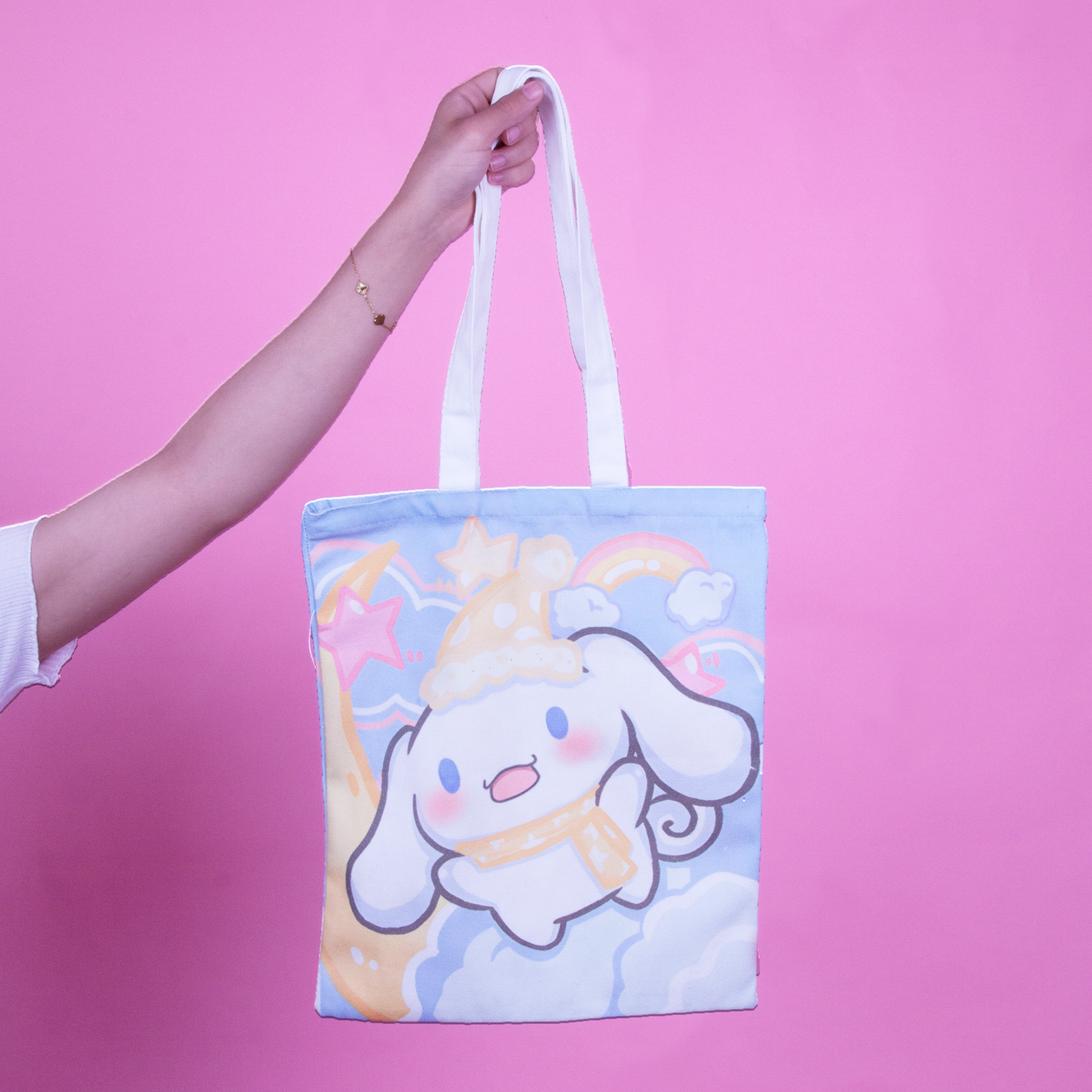 Sanrio Tote Bag Cinnamoroll with Zipper