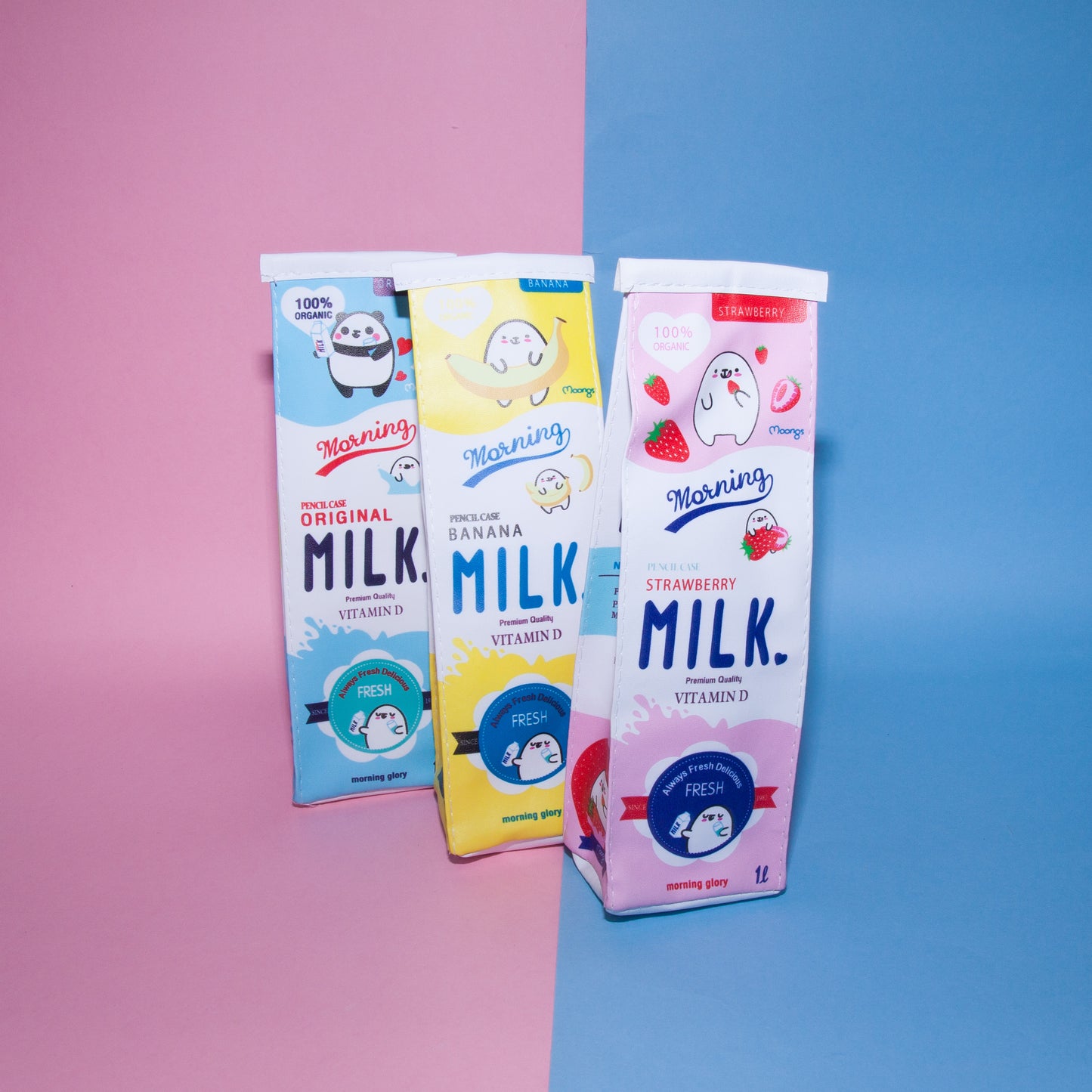 Kawaii Milk Carton Pencil Pouch