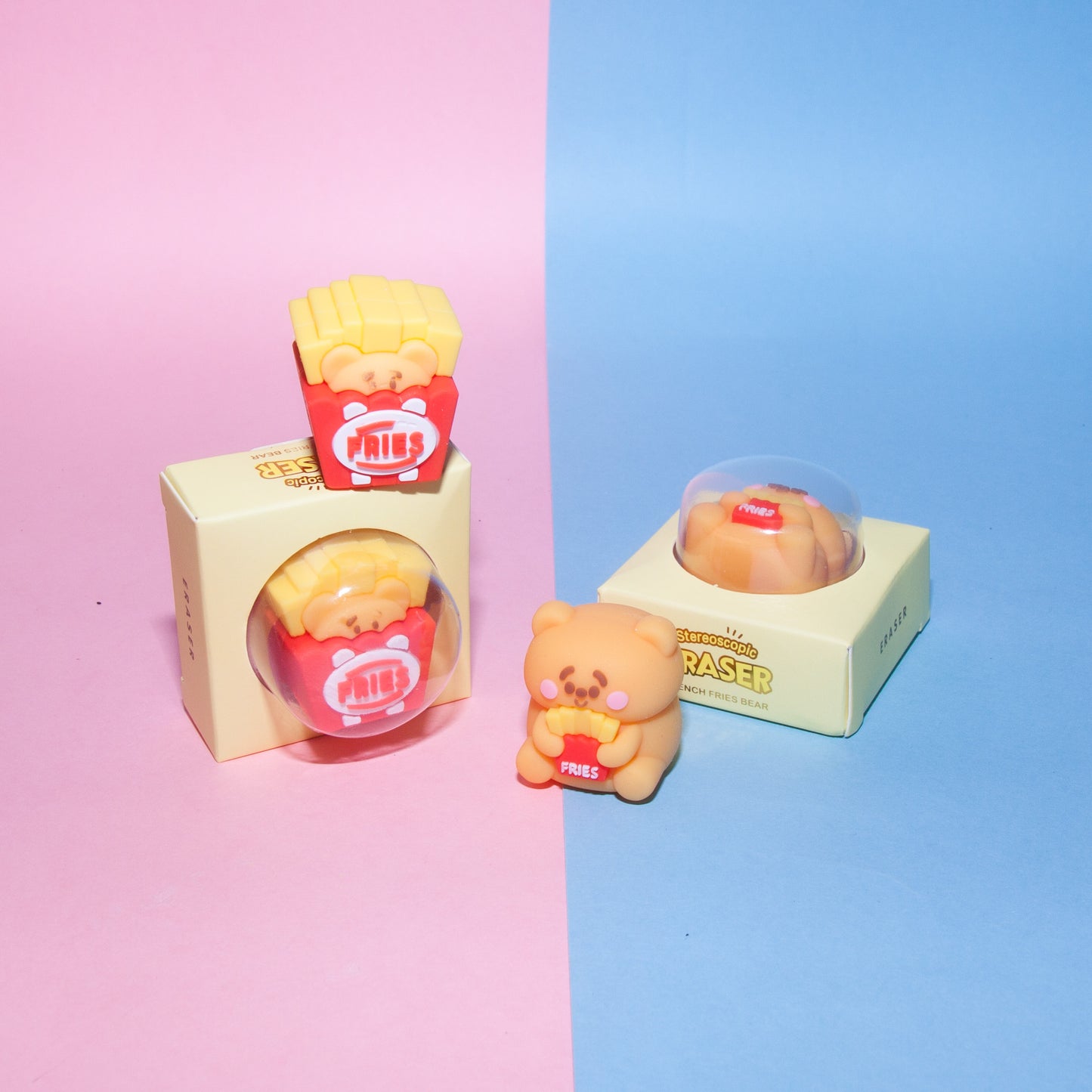 Kawaii Bear Fries Eraser