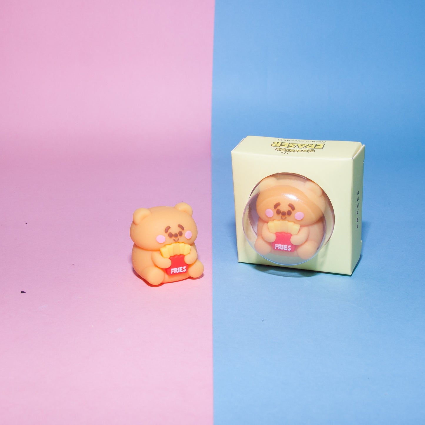 Kawaii Bear Fries Eraser