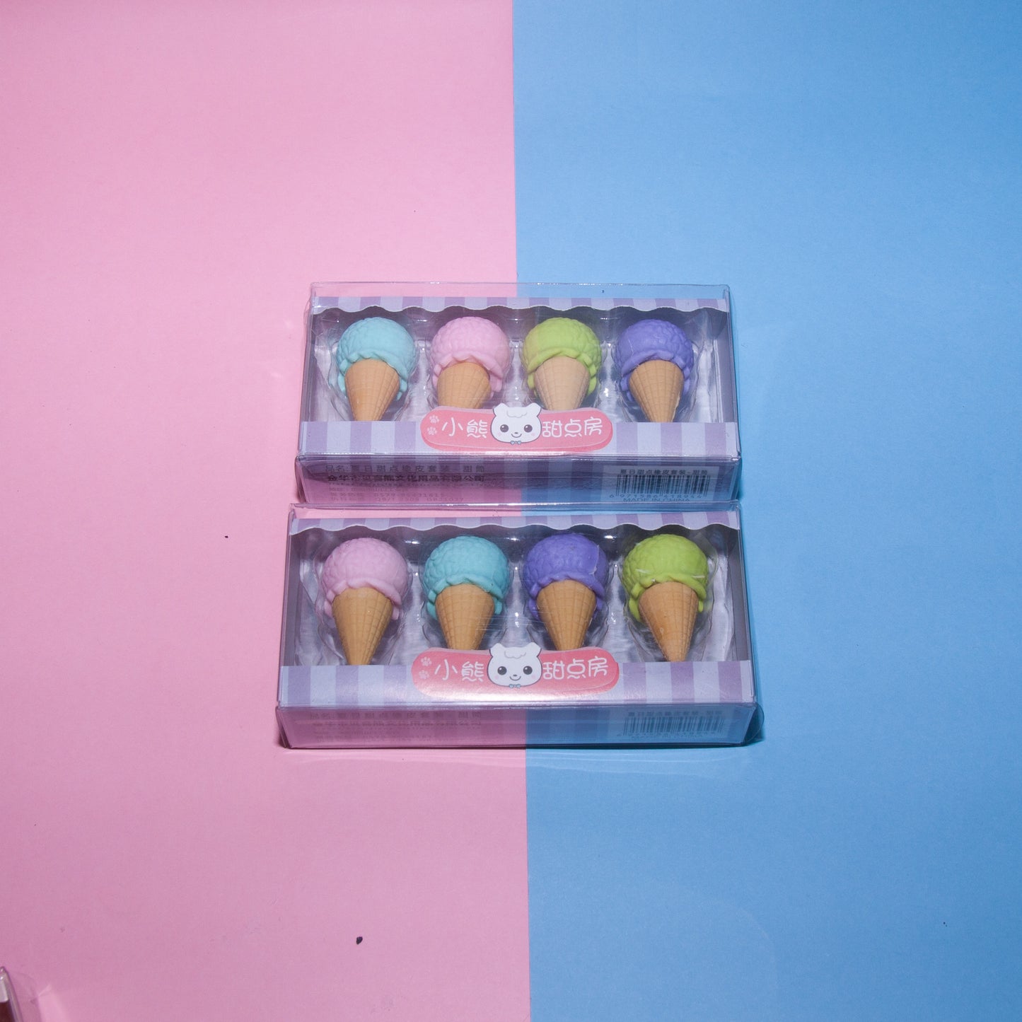 Kawaii Food Eraser Set