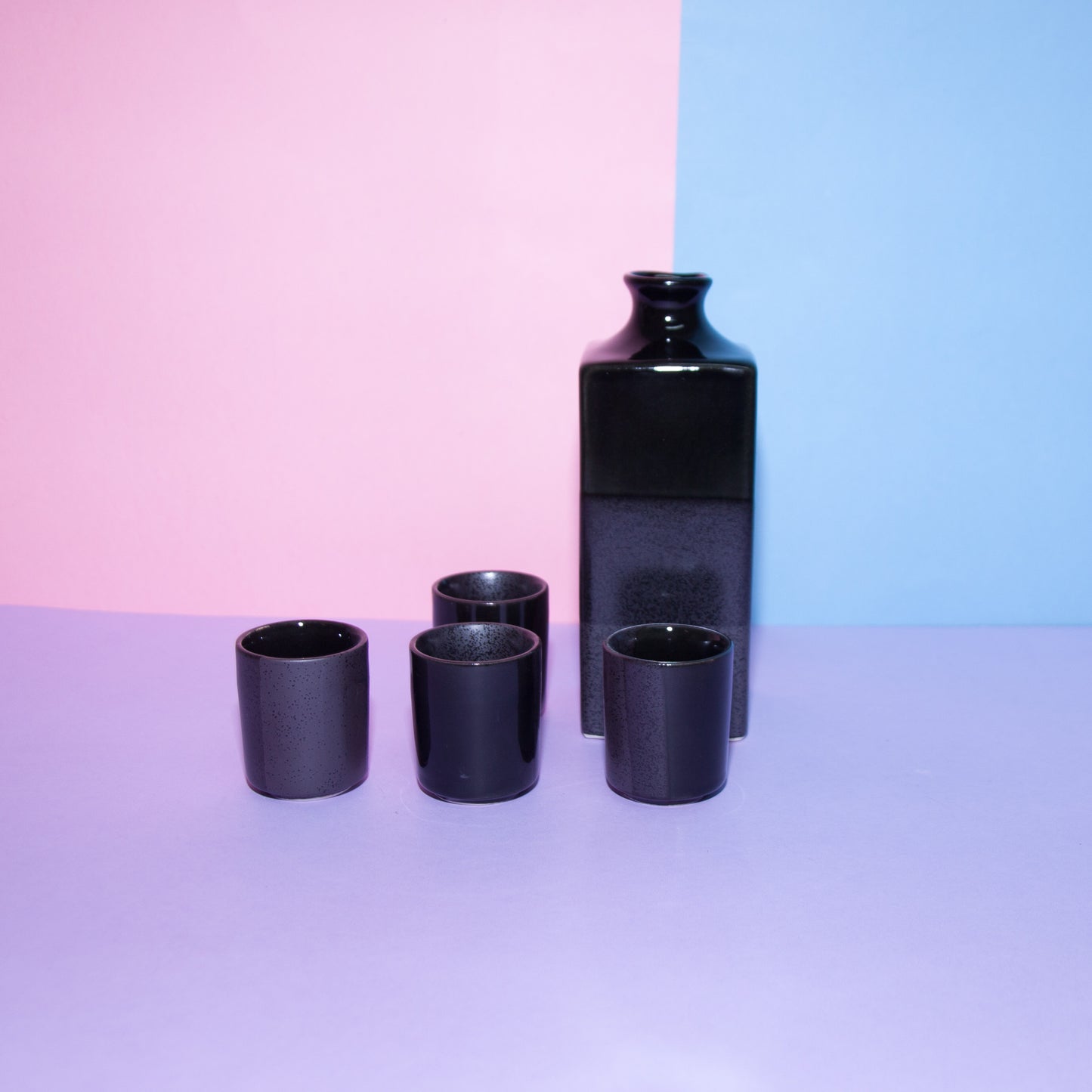 H&K Luxurious Black Sake Set