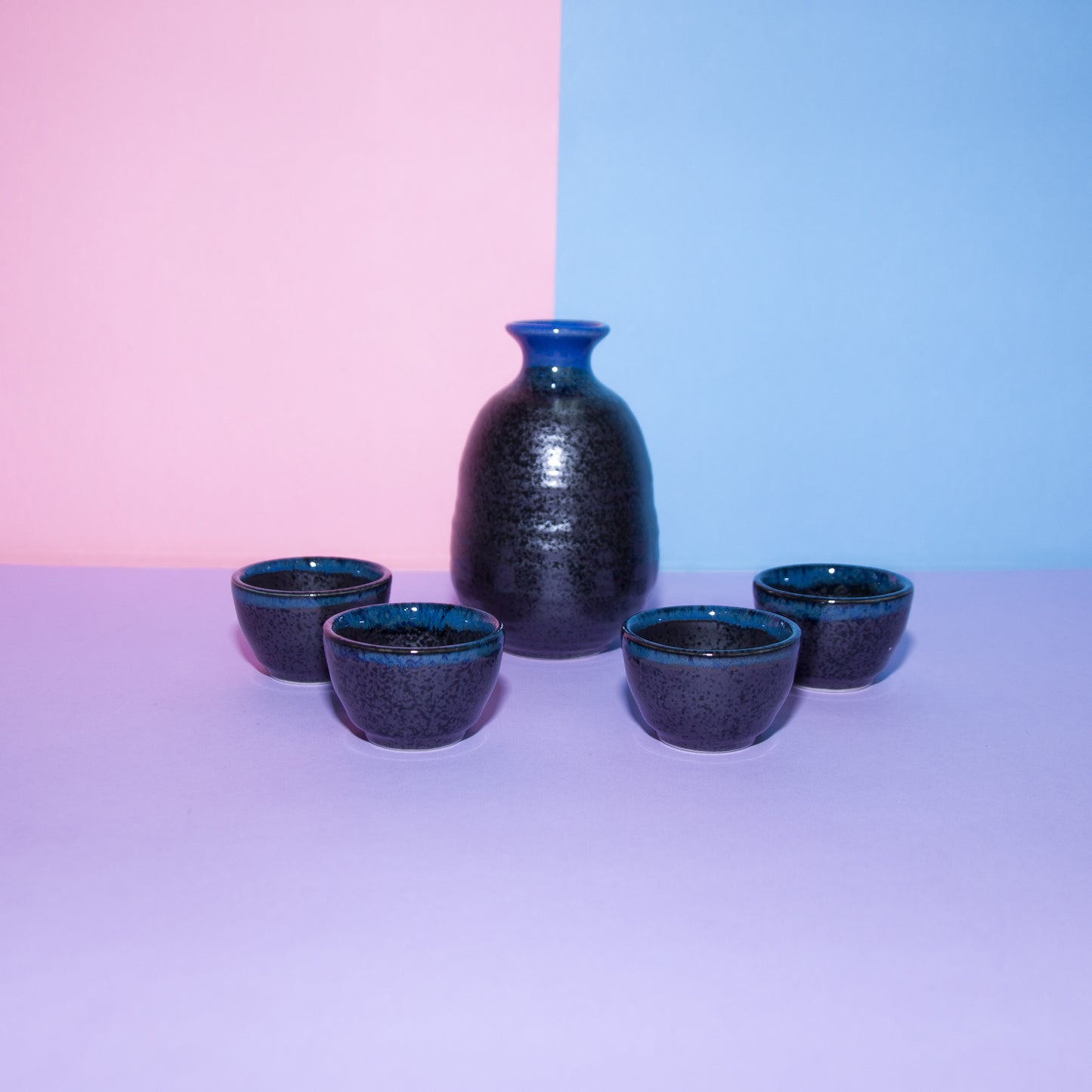 H&K Blue Sake Set
