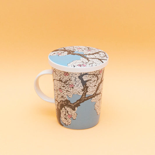 Almond Blossom Tea Mug with Filter