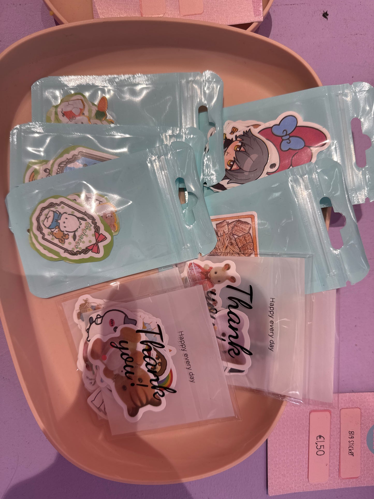 small sticker pack