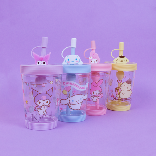 Sanrio Cup With Straw