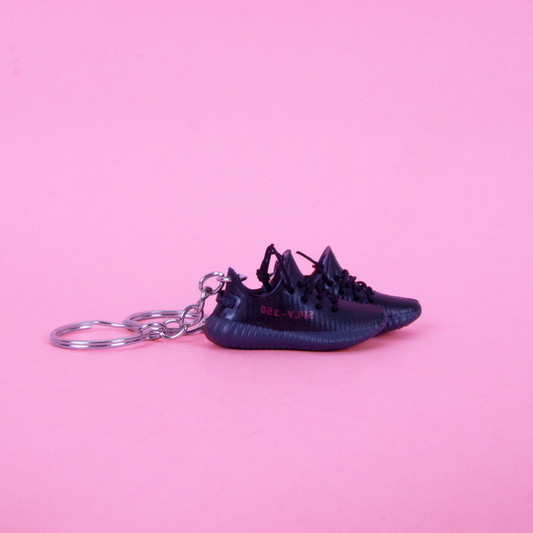 Yeezy Black on Black Sneaker Keychain