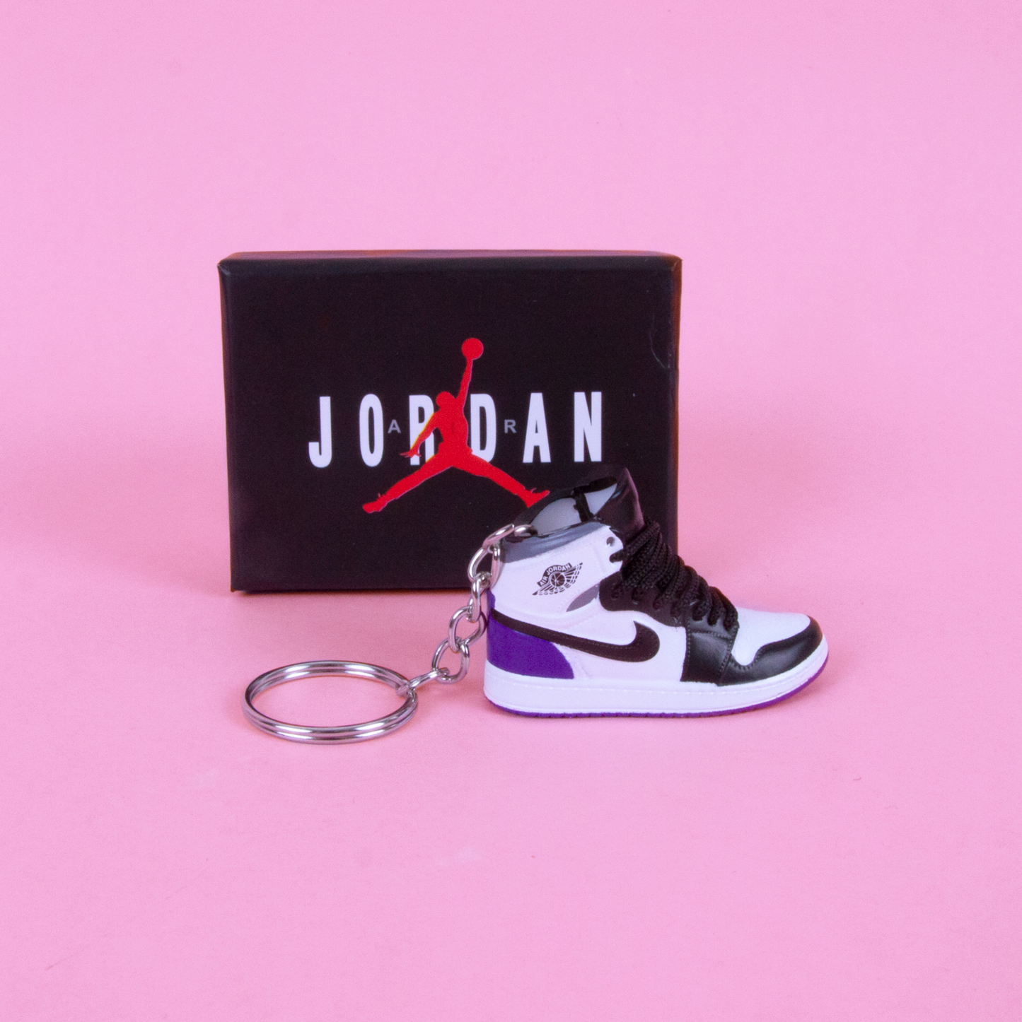 Nike Air Jodan 1 Mid SE Varsity Purple Sneaker Keychain