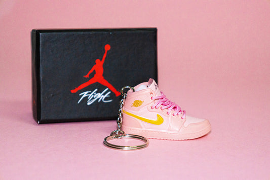 Jordan 1 Pink on Pink Sneaker Keychain