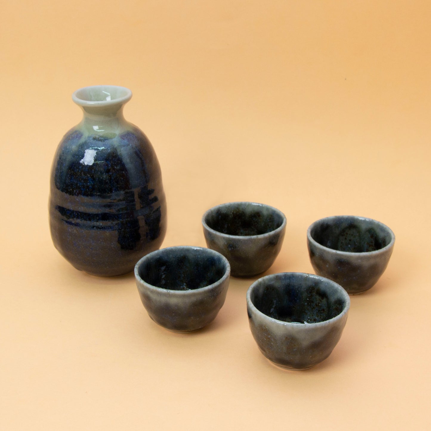 Hikari Blue Sake Set