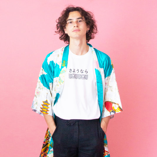 Sakura Kimono Short - Turqoise