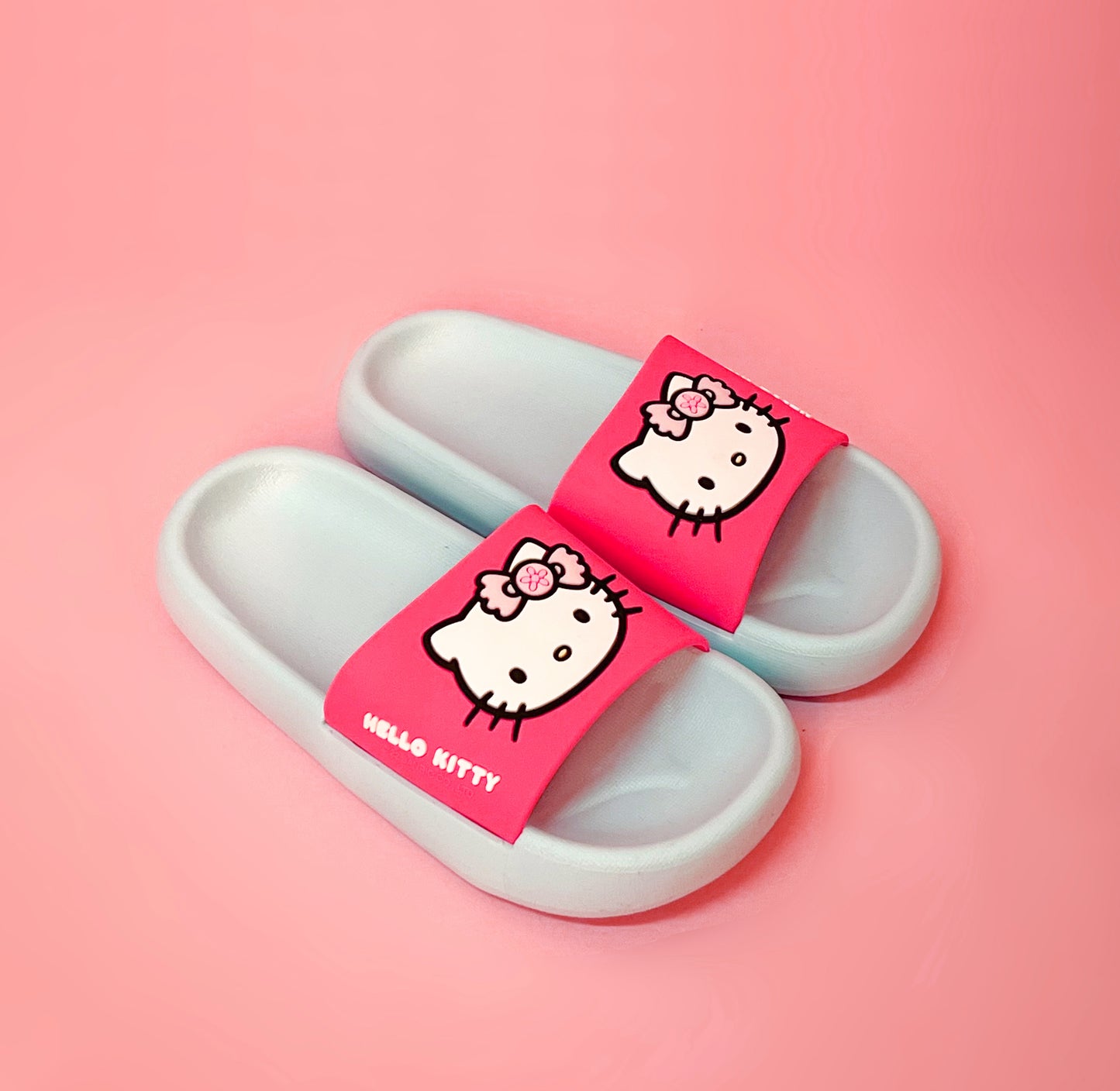 Hello Kitty neon pink/blue slipper