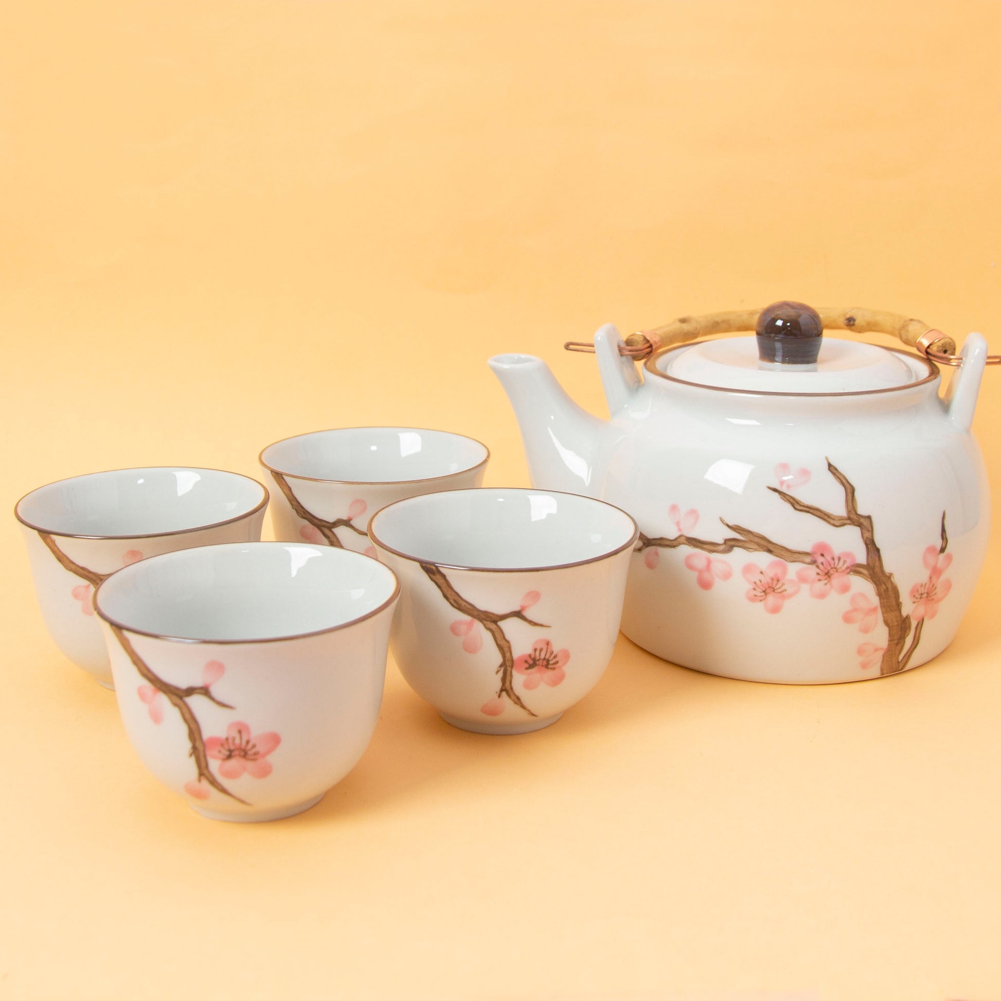 H&K Sakura Tea Set 4 Cups – Nishi