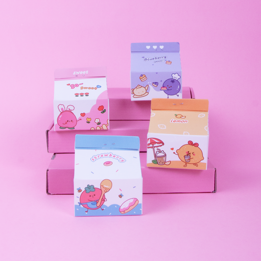 Kawaii Milk Carton Memo Pad