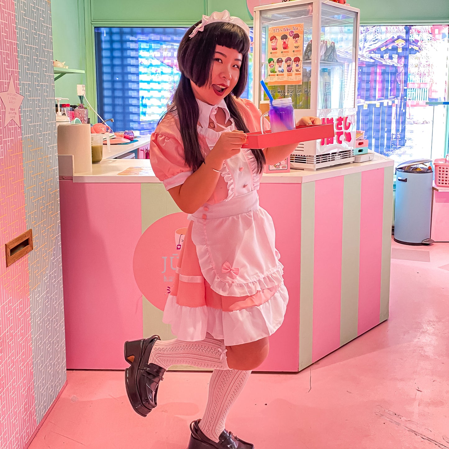Lolita Maid Dress Pink