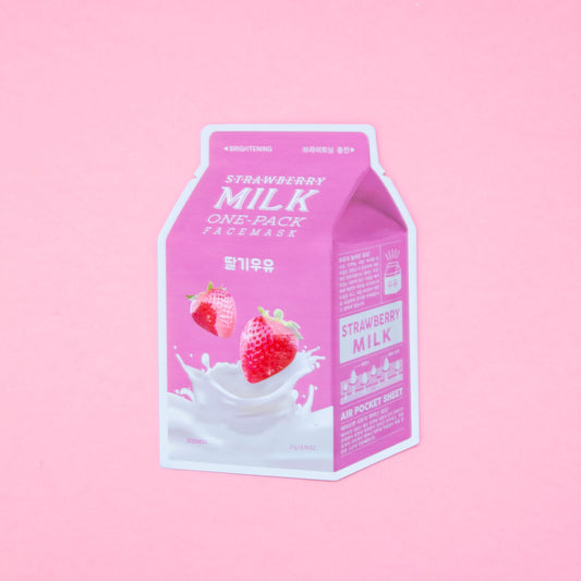 Apieu Brightening Strawberry Milk Sheet Mask